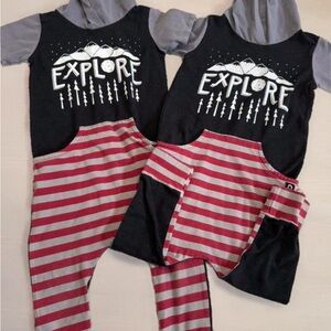 Rags 3-4t set of two rompers og quality